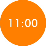 11時00分