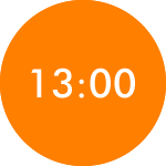 13時00分