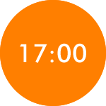 17時00分